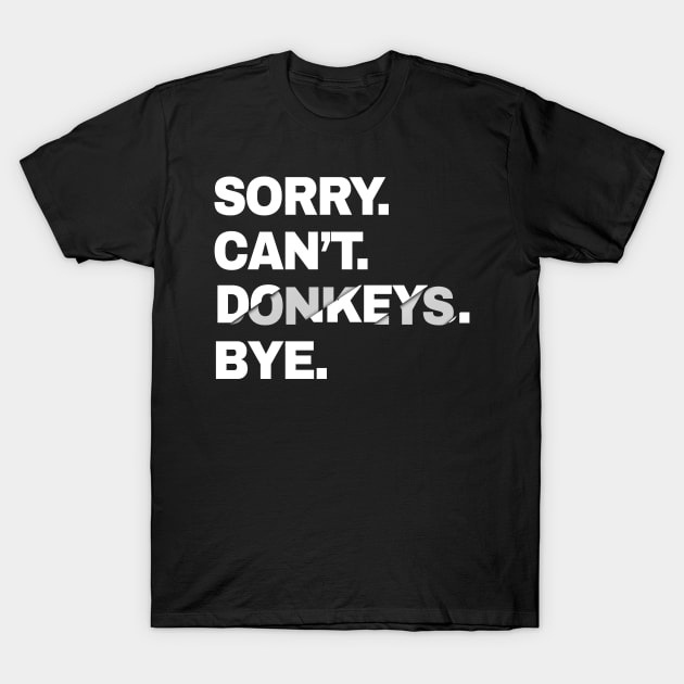 Donkey T-Shirt by Onceer